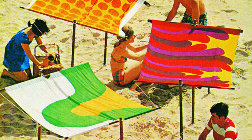 This Retro Shade Is the Grooviest Beach Tent We've Ever Seen